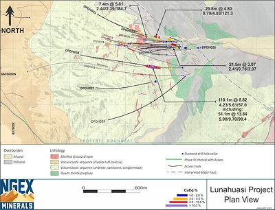 Map (CNW Group/NGEx Minerals Ltd.)