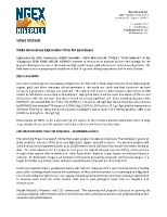 NGEx Announces Exploration Plan for Lunahuasi (CNW Group/NGEx Minerals Ltd.)