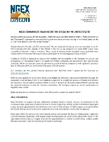 NGEX COMMENCES TRADING ON THE OTCQX IN THE UNITED STATES (CNW Group/NGEx Minerals Ltd.)
