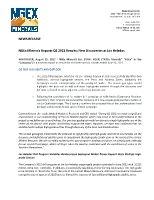 NGEx Minerals Reports Q2 2022 Results; New Discoveries at Los Helados (CNW Group/NGEx Minerals Ltd.)