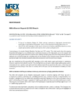 NGEx Minerals Reports Q1 2022 Results (CNW Group/NGEx Minerals Ltd.)
