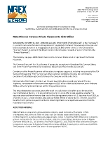 NGEx Minerals Increases Private Placement to C$25 Million (CNW Group/NGEx Minerals Ltd.)