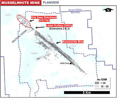 Figure 2: Plan View Showing Location of Reported Drill Holes (CNW Group/Orla Mining Ltd.)