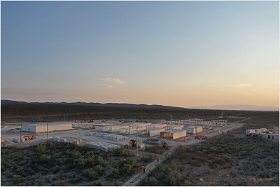 Figure 5: Camp Construction (CNW Group/Orla Mining Ltd.)