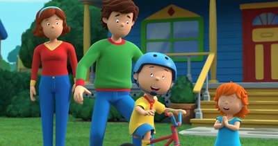 A brand new CG-animated series and five family specials for beloved preschool brand Caillou are coming to Peacock from WildBrain. (CNW Group/WildBrain Ltd.)