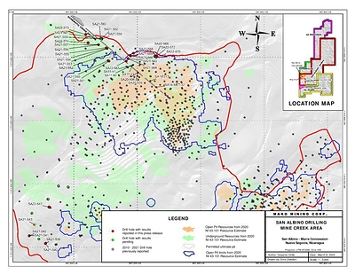 2022-03-08 SAN ALBINO DRILLING PROGRAM-MINE CREEK AREA (CNW Group/Mako Mining Corp.)