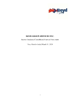 BOYD GROUP SERVICES INC. Interim Condensed Consolidated Financial Statements Three Months Ended March 31, 2024 (CNW Group/Boyd Group Services Inc.)