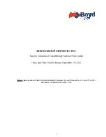 Boyd Group Services Inc. Q3 2021 financial statements and notes (CNW Group/Boyd Group Services Inc.)