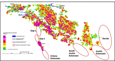 Figure 1: Near Mine Exploration Potential – long section looking west (CNW Group/West Red Lake Gold Mines Ltd.)