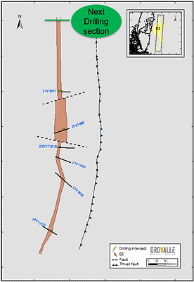 Figure 3. Area E2 +300 Level (CNW Group/Orvana Minerals Corp.)
