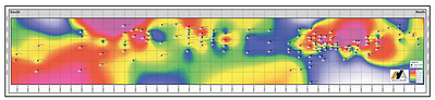 Figure 3 – Longitudinal View of Boumadine Main Zone (CNW Group/Aya Gold & Silver Inc)