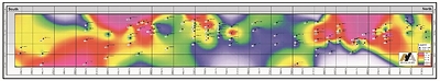 Figure 3 – Longitudinal View of Boumadine Main Zone (CNW Group/Aya Gold & Silver Inc)