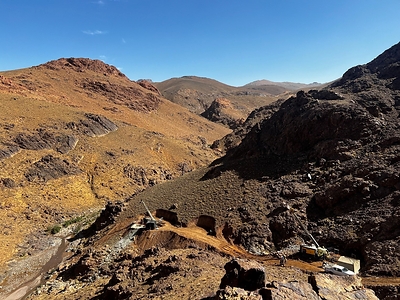 Figure 8 – Drill Rigs Mobilized on Zgounder Regional Project (CNW Group/Aya Gold & Silver Inc)
