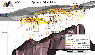 Figure 1: Location of DDH Results at Zgounder as per Appendixes 1 & 2 (CNW Group/Aya Gold & Silver Inc)