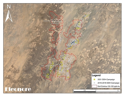 Figure 2: 2021 Exploration Program at Eleonore (CNW Group/Aya Gold & Silver Inc)