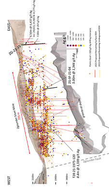 Figure 1 - Location of DDH Results from Surface and Underground at Zgounder (CNW Group/Aya Gold & Silver Inc)
