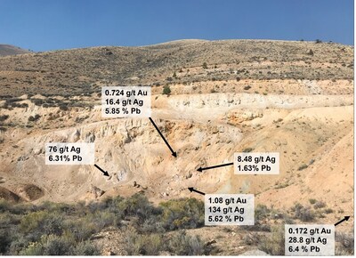 Figure 2. Rock samples from the Leadville pit, 2024. (CNW Group/Black Mammoth Metals Corp)