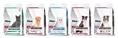Pet Valu's line-up of Made-in-Canada Performatrin Prime Kibble. (CNW Group/Pet Valu Canada Inc.)
