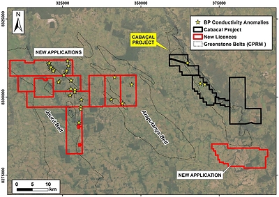 Figure 3: New license applications consolidating the district landbank. (CNW Group/Meridian Mining S.E.)