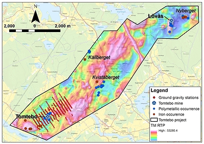 Figure 1: Ground Gravity Survey Station Plan (CNW Group/District Metals Corp.)