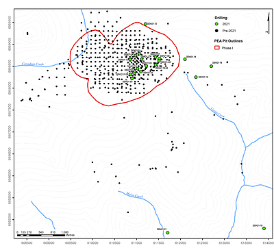 Figure 1: Casino Project 2021 Drilling Program (CNW Group/Western Copper and Gold Corporation)
