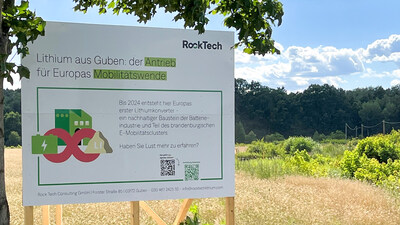 Early Start for Rock Tech's Lithium Converter Approved (CNW Group/Rock Tech Lithium Inc.)