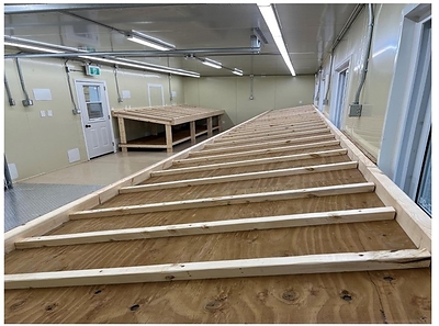 Figure 5: Interior shot of a logging container at the Nisk project (CNW Group/Power Metallic Mines Inc.)