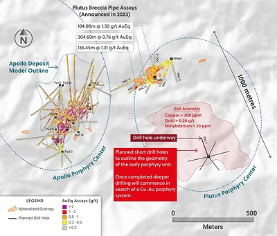 Figure 1: Plan View of the Plutus Target (CNW Group/Collective Mining Ltd.)