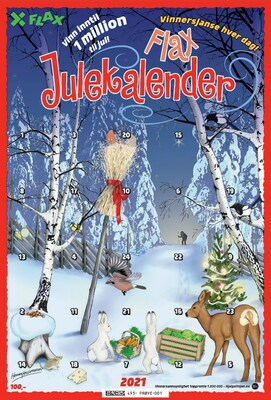 Flax Julekalender Instant Scratch Ticket (CNW Group/Pollard Banknote Limited)