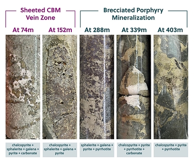 Figure 3: Core Photo Highlights of APC-72 (CNW Group/Collective Mining Ltd.)