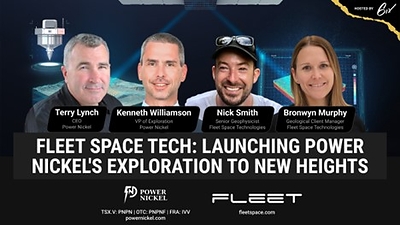 Fleet Space Tech: Launching Power Nickel's Exploration to New Heights (CNW Group/Power Nickel Inc.)