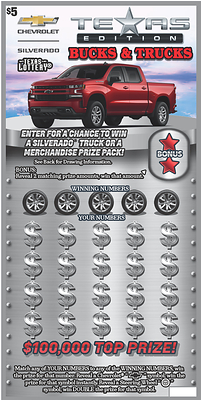 Texas Lottery's Chevrolet® Silverado® ticket (CNW Group/Pollard Banknote Limited)