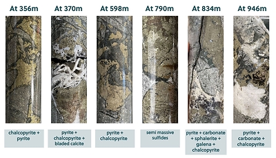 Figure 4: Core Photo Highlights from Drill Hole APC-28 (CNW Group/Collective Mining Ltd.)