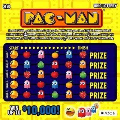 Ohio Lottery’s $2 PAC-MAN® scratch-off (CNW Group/Pollard Banknote Limited)