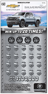 Minnesota Lottery's Chevrolet® Silverado® ticket (CNW Group/Pollard Banknote Limited)