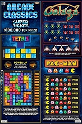 Nebraska Lottery's Arcade Classics Super Ticket (CNW Group/Pollard Banknote Limited)