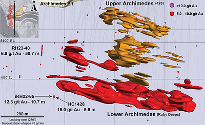 Figure 3 - Archimedes Underground (CNW Group/i-80 Gold Corp)