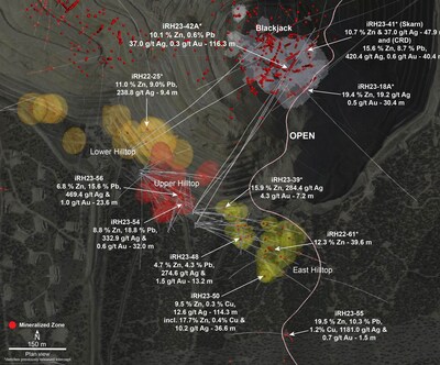 Figure 1 – Hilltop Surface Plan (CNW Group/i-80 Gold Corp)