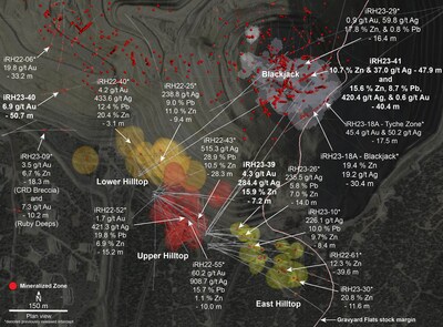 Figure 1 – Hilltop and Blackjack Surface Plan (CNW Group/i-80 Gold Corp)