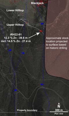 Figure 1 – Hilltop Corridor Surface Plan (CNW Group/i-80 Gold Corp)