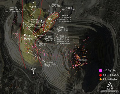 Figure 1 – Ruby Hill Oblique Surface Plan (CNW Group/i-80 Gold Corp)