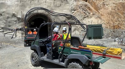 Underground portal at Granite Creek Mine Project (CNW Group/i-80 Gold Corp)