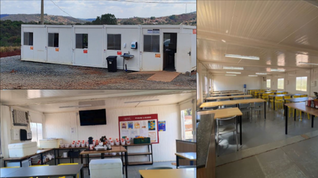 Figure 3: Temporary Facilities - Canteen and Change Room