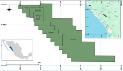 Figure 1: Location map of the Santa Fe property and Santa Fe mine with respect to the Panuco Project, San Enrique and La Garra. (CNW Group/Vizsla Silver Corp.)