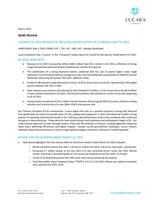 LUCARA’S Q1 2022 REVENUE OF $68.2 MILLION REFLECTIVE OF A STRONG START TO 2022 (CNW Group/Lucara Diamond Corp.)