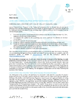LUCARA ANNUAL GENERAL AND SPECIAL MEETING TO BE HELD MAY 6, 2022 (CNW Group/Lucara Diamond Corp.)