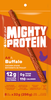 Mighty Protein sticks are a powerful new way to fuel active lifestyles with high-quality meat protein (CNW Group/Maple Leaf Foods Inc.)