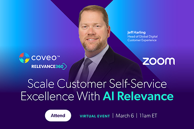 Join Coveo for Relevance 360, a virtual event. (CNW Group/Coveo Solutions Inc.)