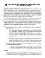 MCAN FINANCIAL GROUP ANNOUNCES Q2 2022 RESULTS AND DECLARES $0.36 REGULAR CASH DIVIDEND (CNW Group/MCAN Mortgage Corporation)