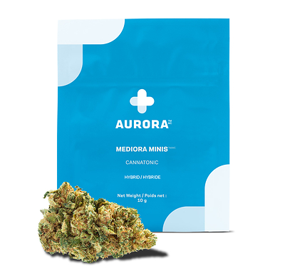 Aurora | Mediora Minis – Cannatonic CBD Flower, Sativa (10mg) (CNW Group/Aurora Cannabis Inc.)